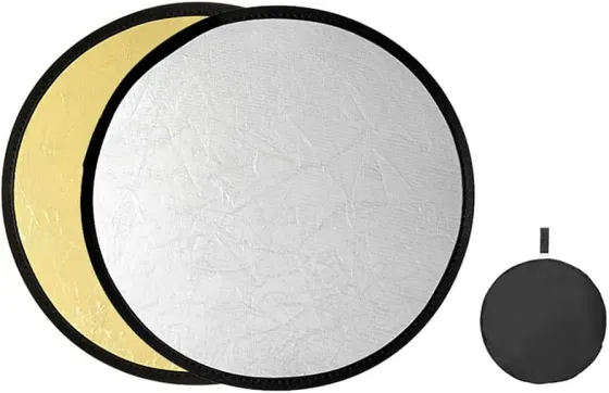 💡 Фоторефлектор сріблясто-золотий 110 см Луцьк