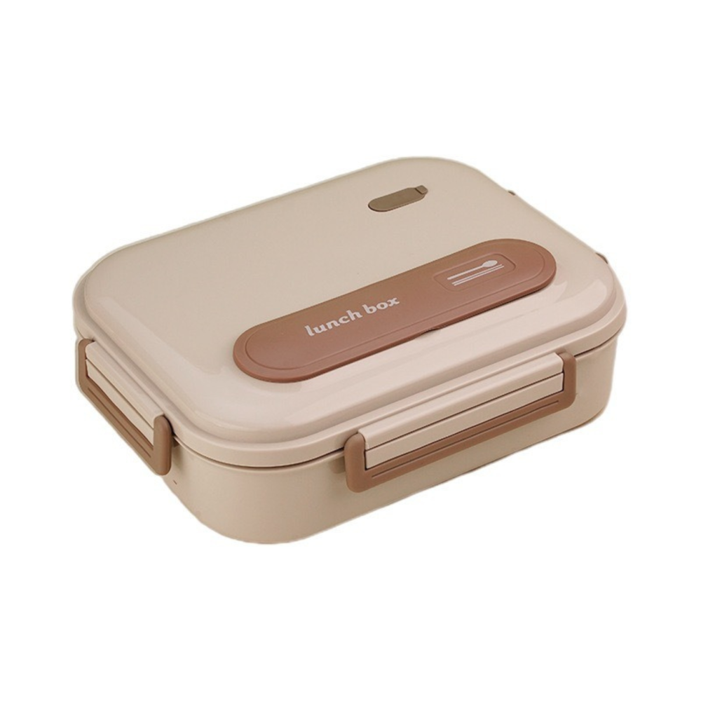 Ланч-бокс для горячей и холодной еды с контейнером из нержавеющей стали,столовыми приборами и ёмкостью для супа, бежевый Каменец-Подольский - изображение 8