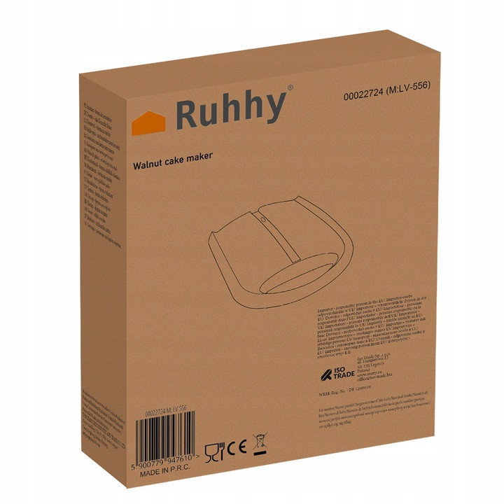 Электрическая форма для выпечки орешков на 24 половинки Ruhhy (22724) 1600 Вт Нововолынск - изображение 8