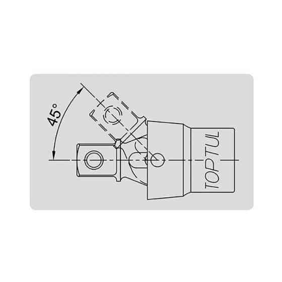 Кардан 1/4" TOPTUL посилений CAHD0834 Чернігів