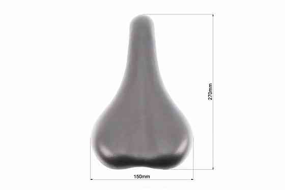 Сидіння MTB 270x150мм, чорне Київ