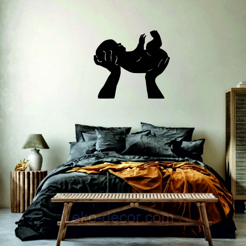 Декоративное настенное Панно «Дитя», Декор на стену 70*62 см, Черный Киев - изображение 5