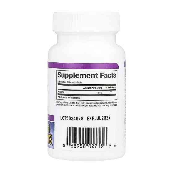 Мелатонін для сна Natural Factors Melatonin 3mg 90 табл Київ