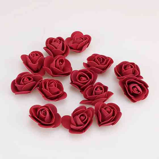 Квіточки для декору 50 штук 3 см бордовий Київ