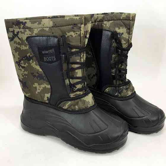 Мужская облегченная обувь 46р 30, 5см, Удобная мужская обувь легкая, Меховые бурки TK-67 Львов