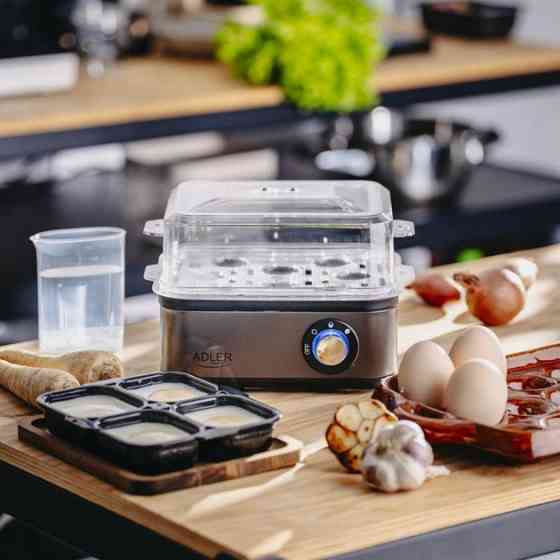 Яйцеварка на 8 яиц 800 Вт Adler AD 4486 Gun Metal PG-25 Львов