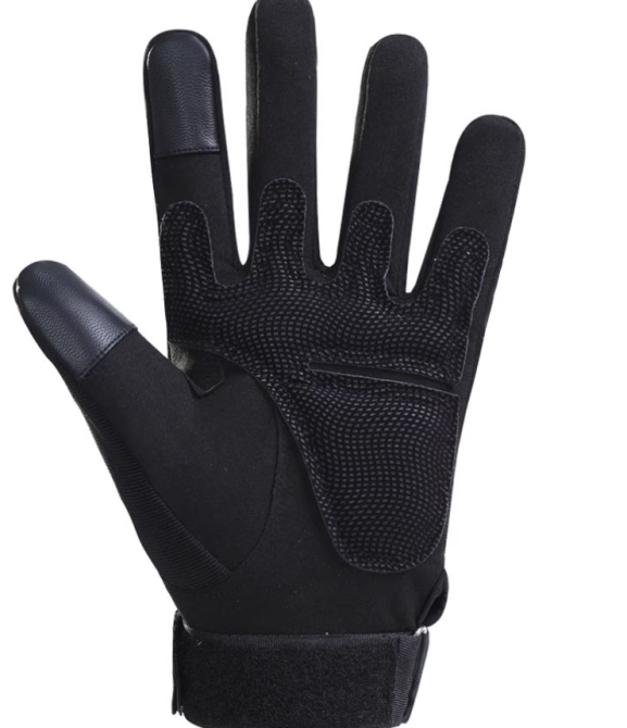 Чоловічі тактичні рукавички зимові Вікінг кісточки кісточки чорні на утяжці з гумкою на хутрі Одеса - фото 4