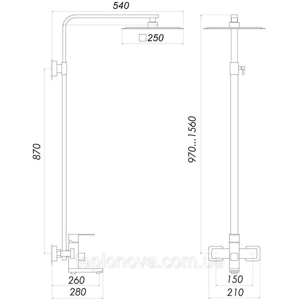Душевая система Globus Lux SICILIA PLUS-SBQ-SH-02-304 Черновцы - изображение 5