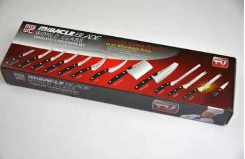 Набор профессиональных кухонных  ножей Miracle Blade нержавеющая сталь,12 ножей  ART:4361 Одесса - изображение 2