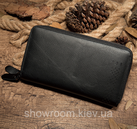 Чоловічий шкіряний клатч на два відділення Leather Collection (9072) Київ