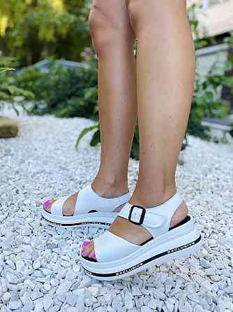 teona Босоніжки жіночі TEONA 123 білі (літо, шкіра натуральна) (4103) Коломия