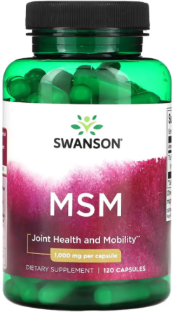 Метилсульфонилметан Swanson MSM 1000mg 120 капс Киев