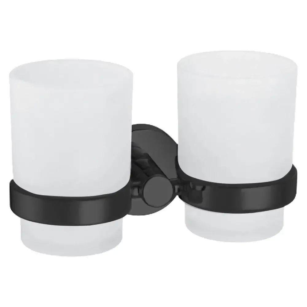 Стакан подвійний для зубних щіток VOLLE RONDA de la noche чорний Київ - фото 1