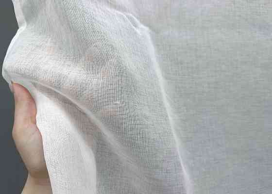 Тюль VR-Textil 1276т Мікро-льон однотонний Білий 600х250 см (43-105) Київ