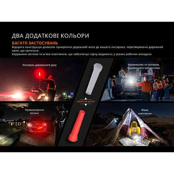 Дифузійний фільтр силіконовий Fenix AOT-04 білий для ліхтарів серії PD, TK, WF, HT Київ