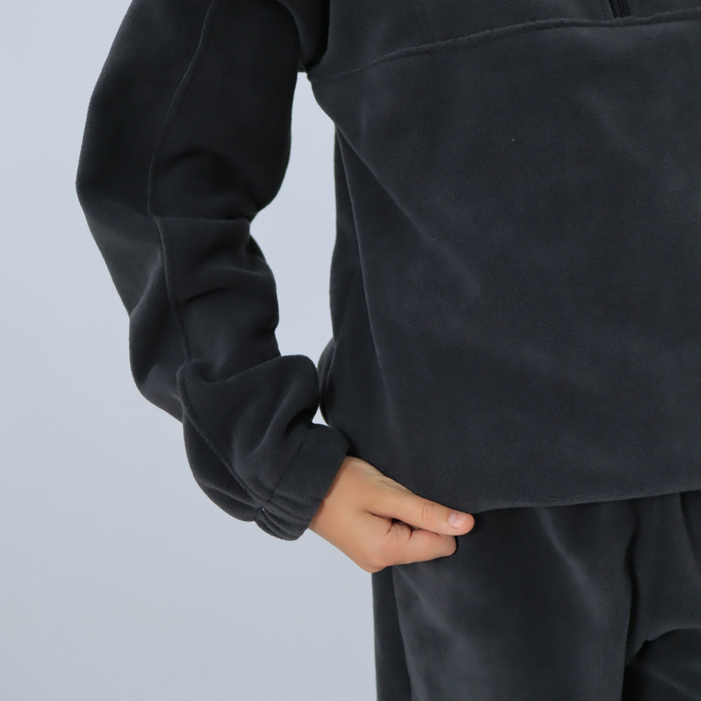 Дитячий флісовий теплий костюм на зиму (толстовка на затяжках+штани)  Графіт Кам'янець-Подільський - фото 7