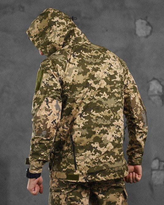 Летняя тактическая мужская  куртка пиксель Одесса - изображение 4