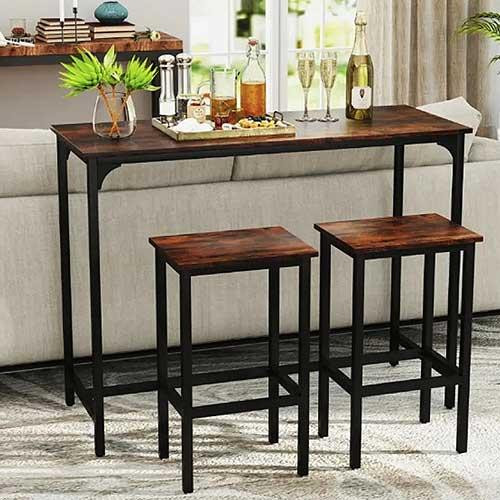 Барный стол со стульями для кухни и гостиной в стиле Loft комплект мебели Hoobro Киев - изображение 1