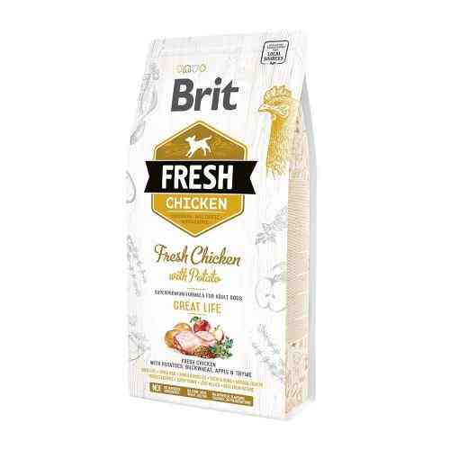 Корм сухой Brit Fresh Chicken/Potato Adult для взрослых собак всех пород с курицей и картофелем 2,5 кг Киев