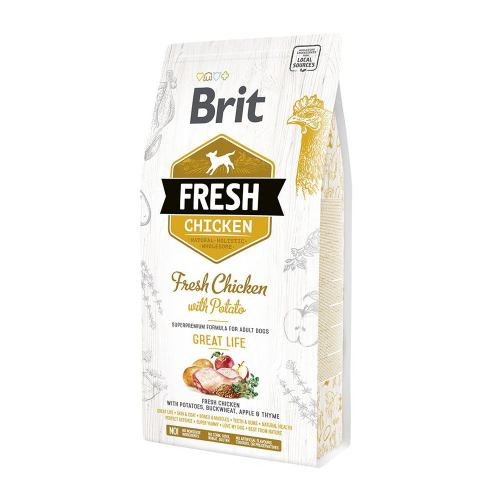 Корм сухой Brit Fresh Chicken/Potato Adult для взрослых собак всех пород с курицей и картофелем 2,5 кг Киев - изображение 1