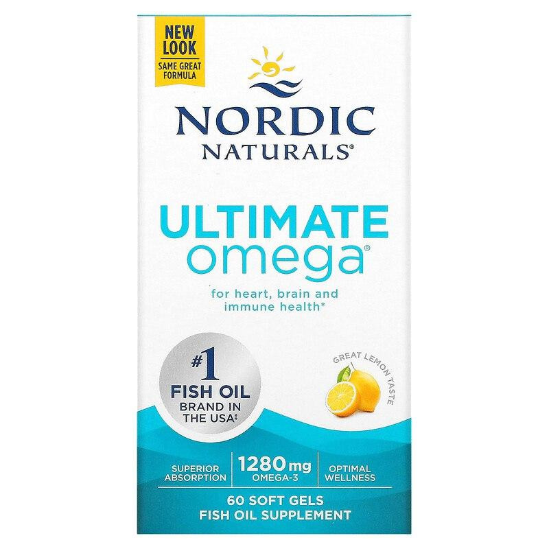 Омега-3 Nordic Naturals Ultimate Omega 1280 мг 60 капсул Киев - изображение 2