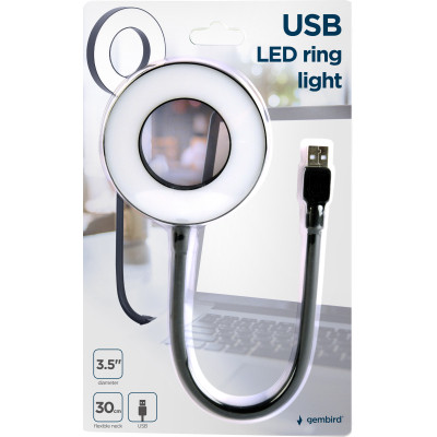 Лампа USB Gembird LED, ring 3.5 inch, 6W (NL-LEDRING-01) Вінниця - фото 3