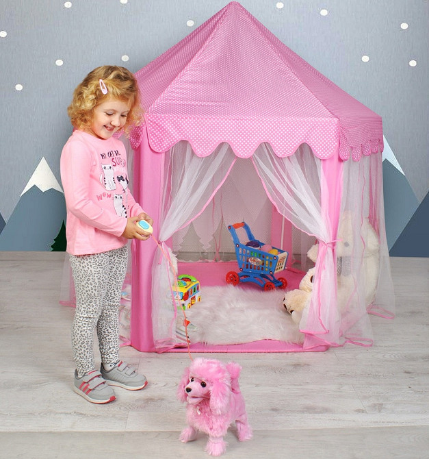 Детская Палатка - домик игровой для дома и сада Kruzzel (23869) Pink Нововолынск - изображение 9