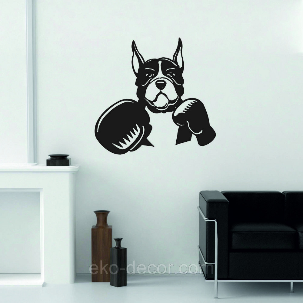 Декоративне настінне Панно «Боксер», Декор на стіну 90*86 см, Чорний Київ - фото 4