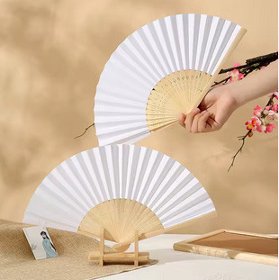 Веер бумажный белый дерево от жары Киев - изображение 1