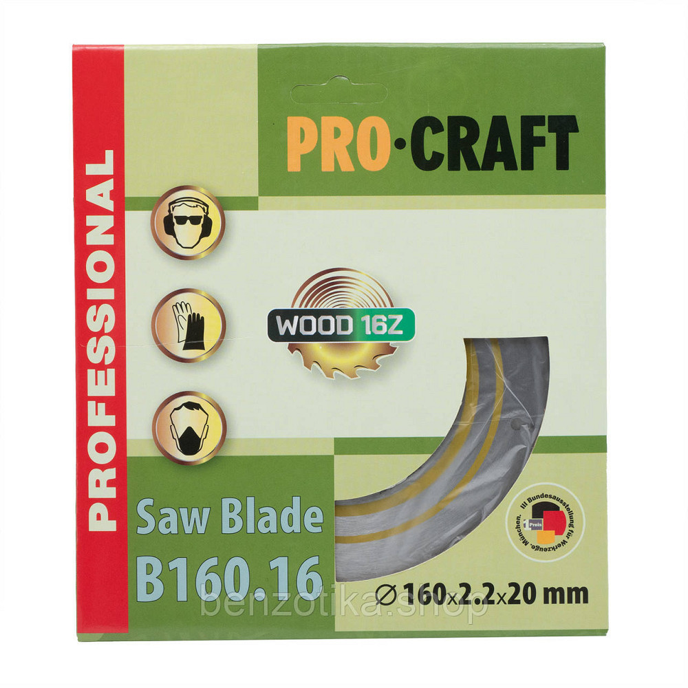 Пиляльний диск Procraft B160.16 16T (по дереву) Київ - фото 1