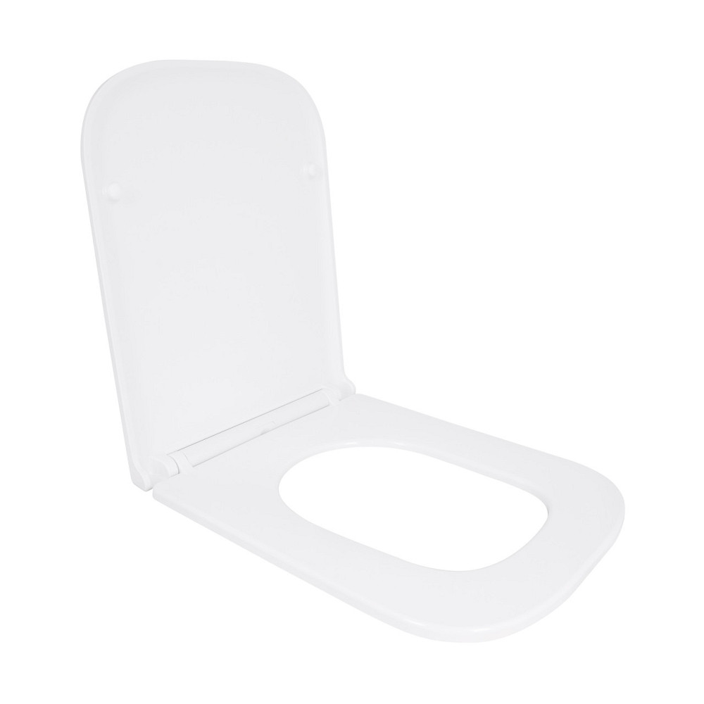 Сидіння для унітаза Qtap (Gemini 490) 428x344x37,5 мм, White, з мікроліфтом, Slim Duroplast, Quick Release QTSC179W49385 Київ - фото 3
