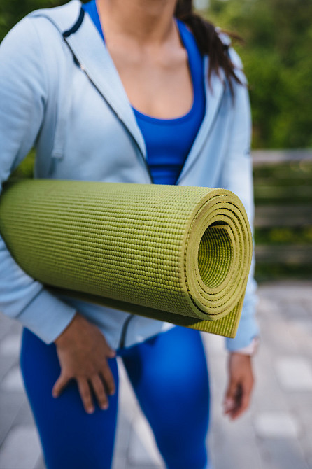 Килимок для йоги та фітнесу Power System PS-4014 PVC Fitness-Yoga Mat Green (173x61x0.6) Кам'янське - фото 7