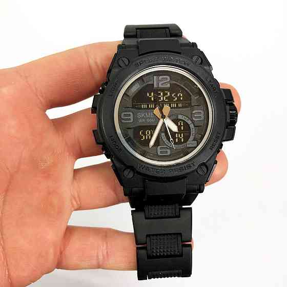 Армійський годинник топ SKMEI 1452BK BLACK, Годинник армійський скмей, Годинники UL-943 кварцові армійські Київ