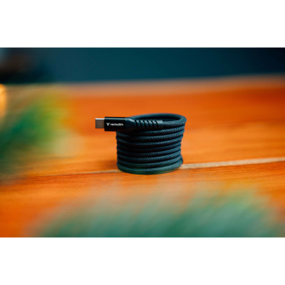 Дата кабель USB-C to USB-C 1.2m Magnetic 100W black Verbatim (31863) Вінниця - фото 5