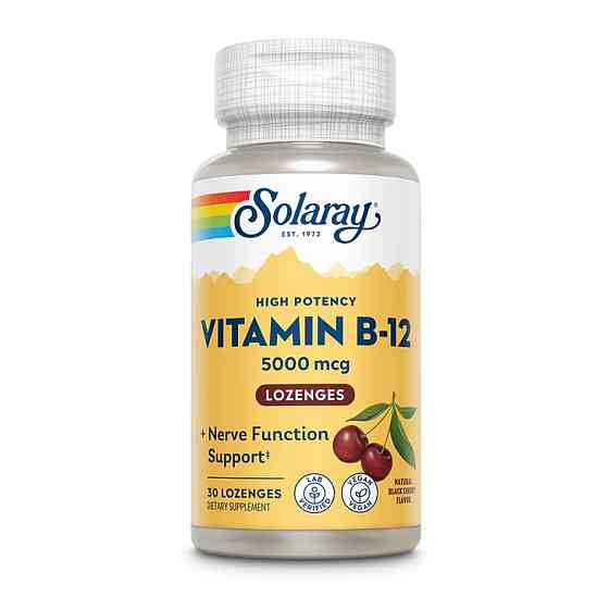 Vitamin B-12 5000mcg - 30 lozenges Natural Cherry Луцьк