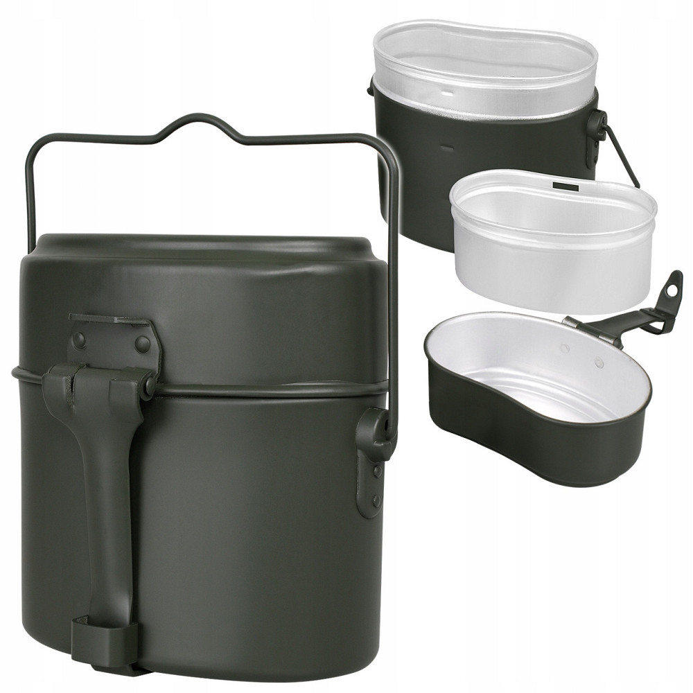 Армійський Котелок для походу 1.7 літра Mil-Tec "Бундесвер" Olive (14664000) Нововолинськ - фото 1