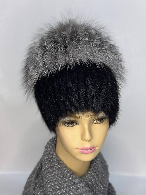 Шапка меховая женская Жаклин эдельвейс Черный Харьков - изображение 3