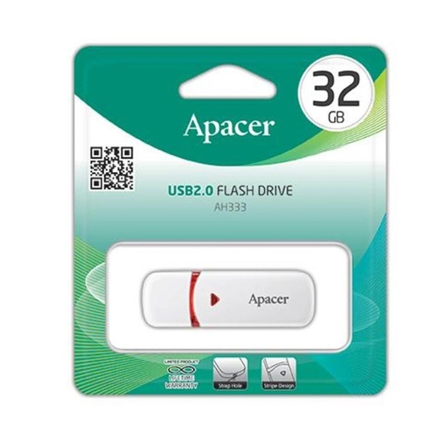 Флешка Apacer 32ГБ USB 2.0 біла Київ - фото 5