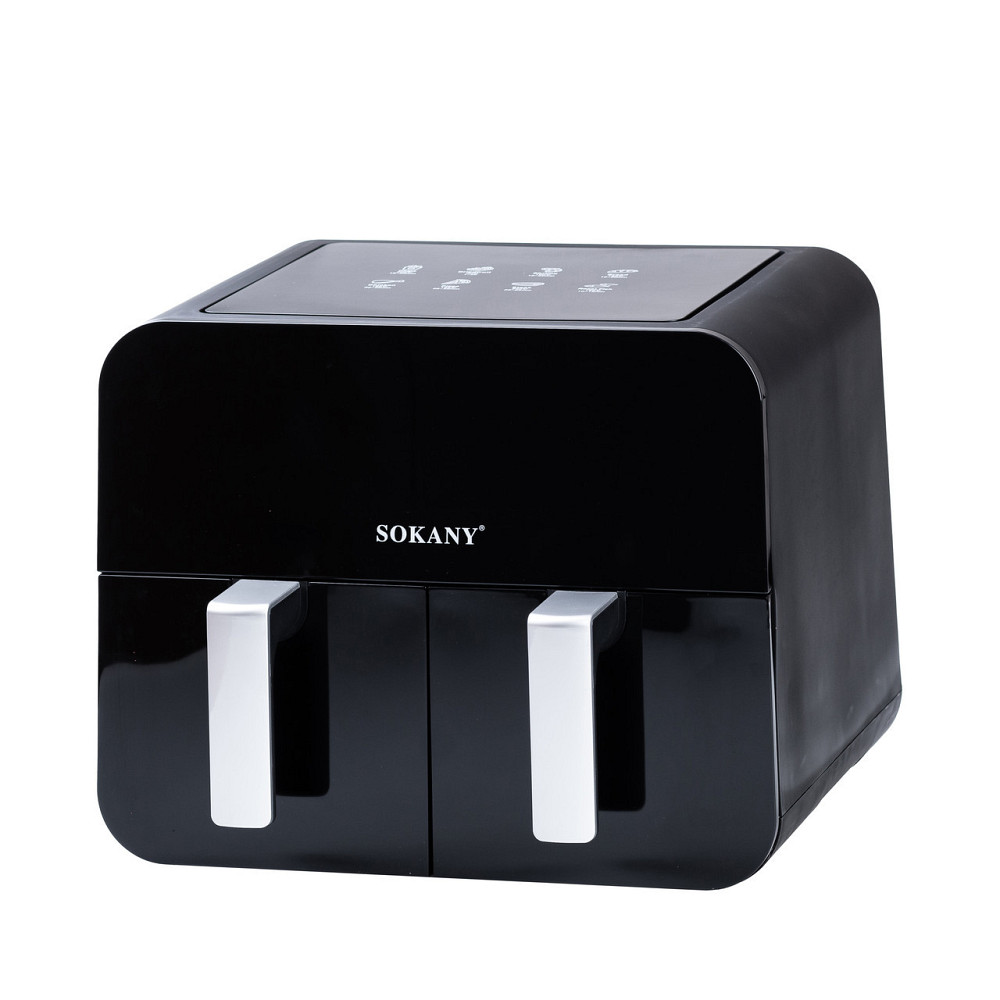 Аерофритюрниця SOKANY на 10 л, чорна, з двома відділеннями Київ - фото 3