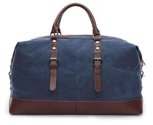 Дорожня сумка текстильна велика Vintage 20083 Синя Київ - фото 5