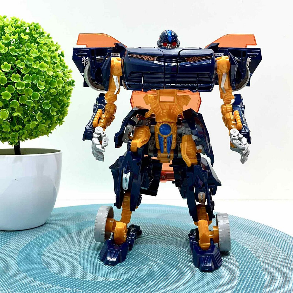 Робот-трансформер машинка 24см з аксесуарами Оранжево-чорний (JJ707A-B-C) Чернігів - фото 8