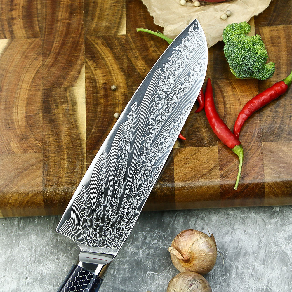 Професійний ніж Santoku 18 см із дамаської сталі GRILLI 777142 Код: 012315 Рівне - фото 4
