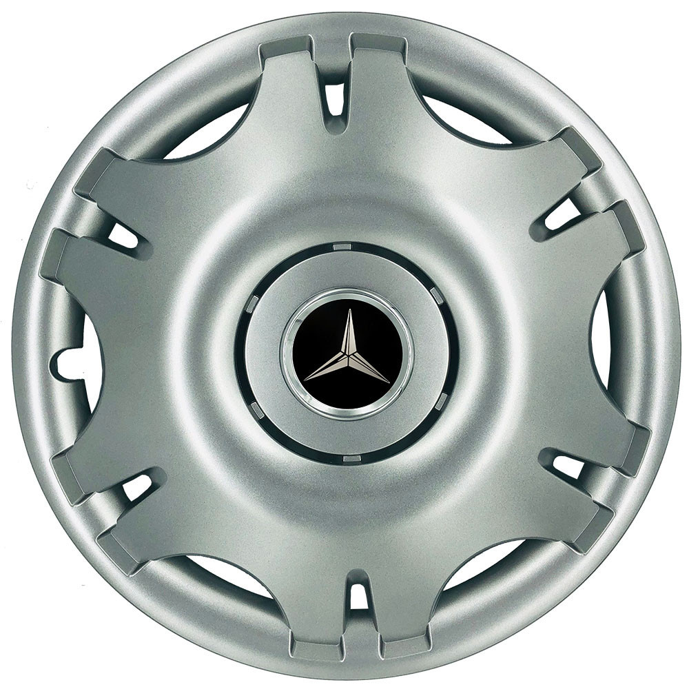 Автомобильные модельные колпаки R15 Mercedes-Benz 305 4шт, SJS, серебряные Киев - изображение 1