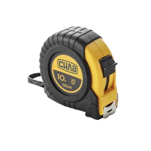 Рулетка обгумована 10м*25мм Standart СИЛА Житомир - изображение 1