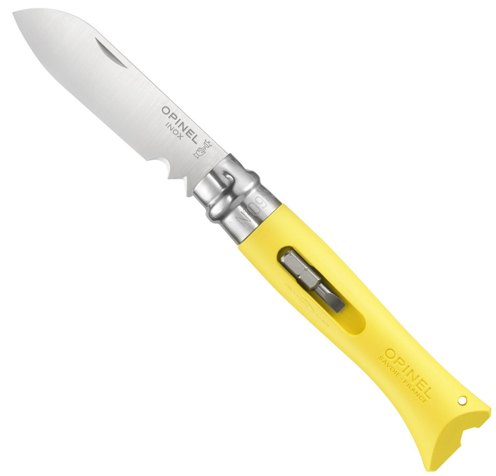 Складаний Ніж спеціального призначення Opinel "DIY No9 Inox Yellow" (001804) Неіржавка сталь Нововолинськ - фото 1