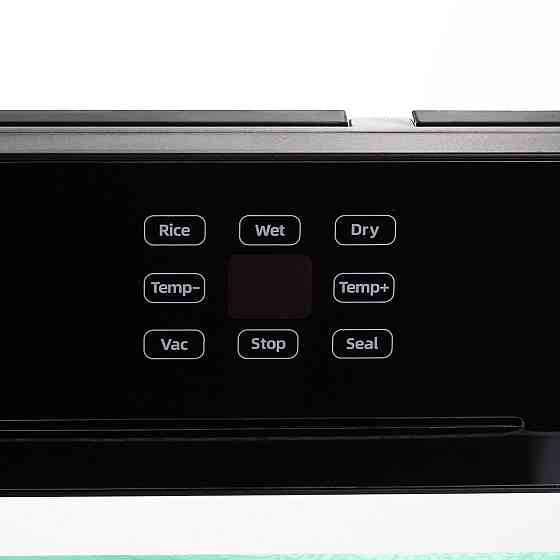 Вакууматор побутовий сенсорний для сухих і вологих продуктів 120 Вт із вбудованим різаком пакувальник вакуумний Чорний HP-11-29B Коломия