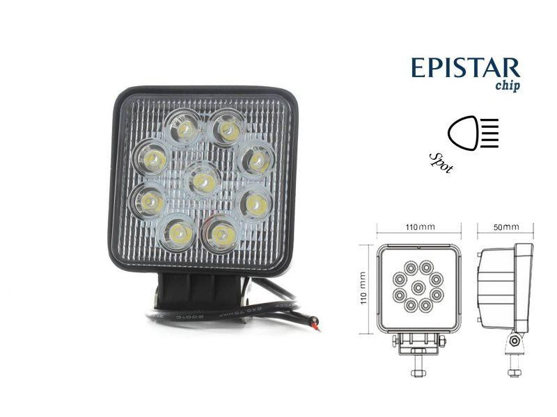 Фара додаткового світла 06T - 27W /50 /Spot спрямований промінь світла кут свічення 30° вольтаж 12-24V Харків - фото 5