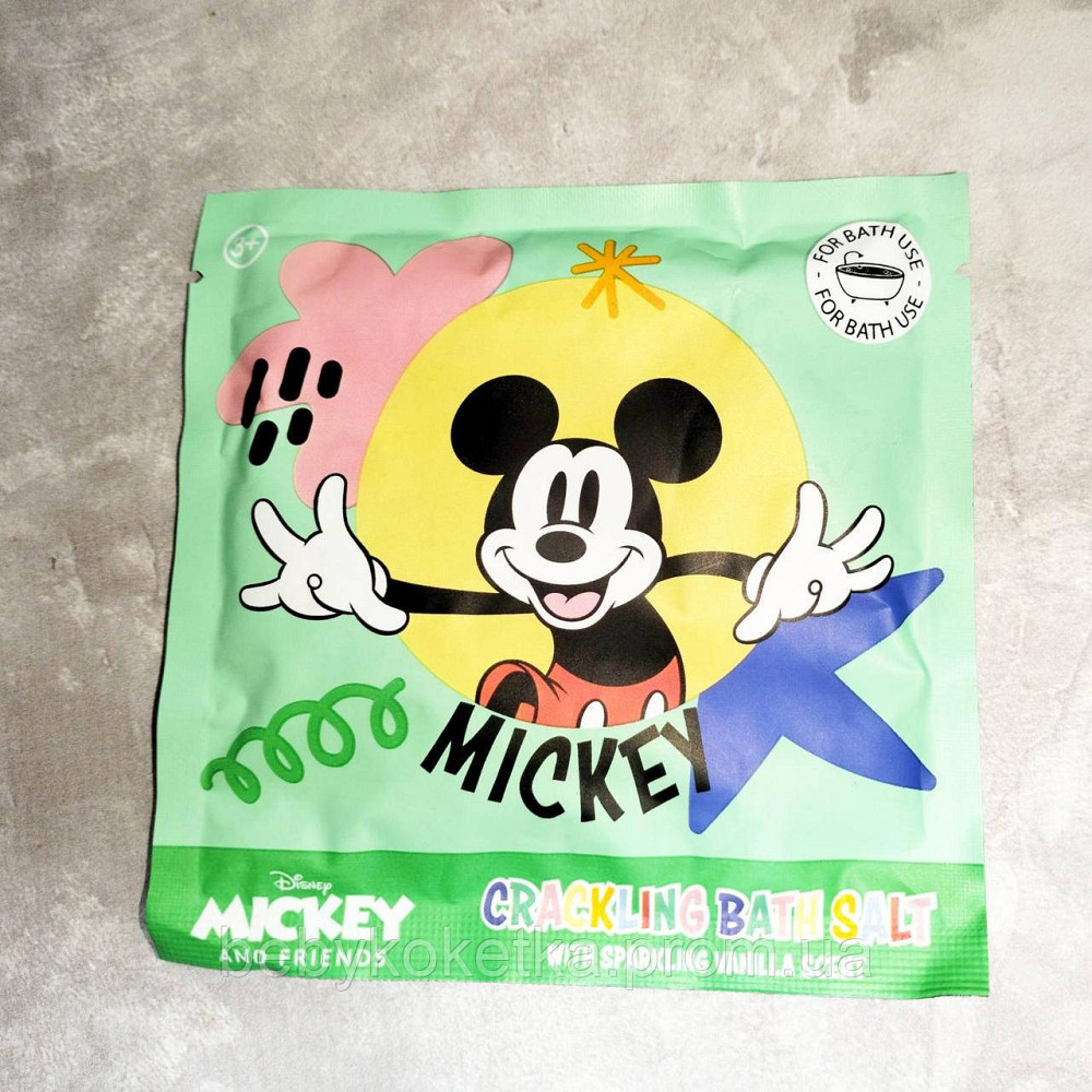 Дитяча хрумка сіль для ванни з ароматом ванілі Disney Mickey 55 г. Львів - фото 1