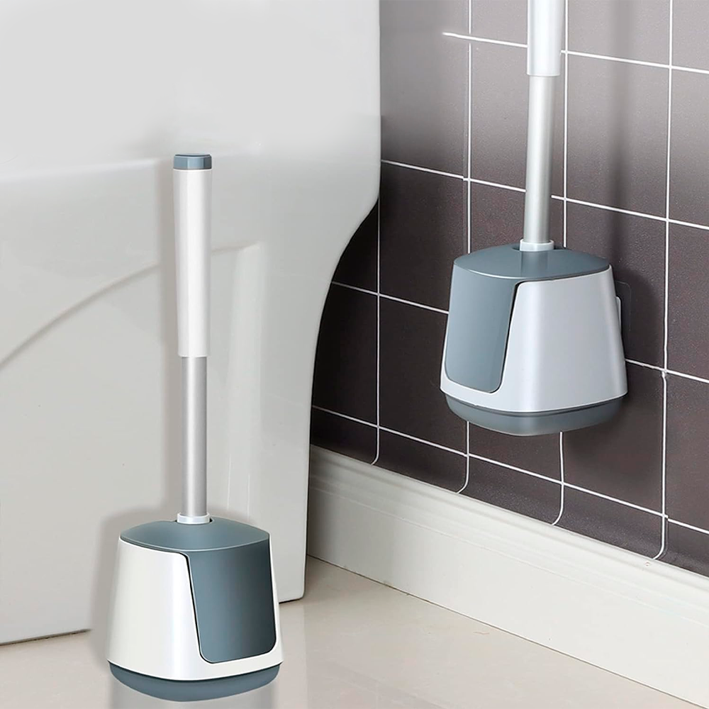 Йоршик для унітазу з автоматичним відкриттям та силіконовою щіткою SBR Київ - фото 2