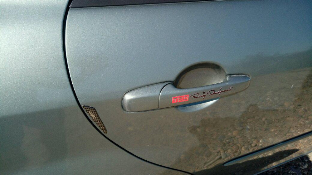 Наклейки на ручки машины Trd номер 7 Белая светоот Киев - изображение 8